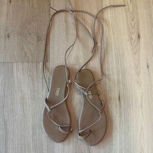 Tkees Tan Wrap Sandals